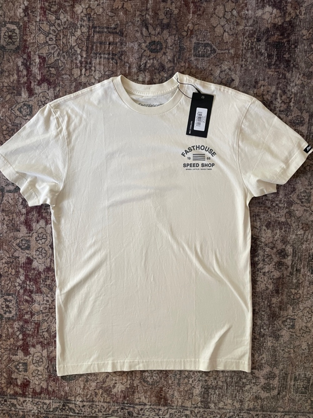 Fasthouse Speed Shop Short-Sleeve Tee in Cream